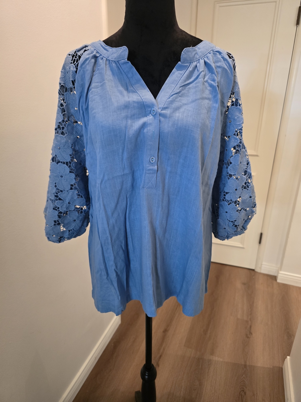 Umgee Chambray Tunic Top